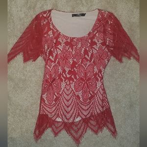 BKE Boutique Lace Top